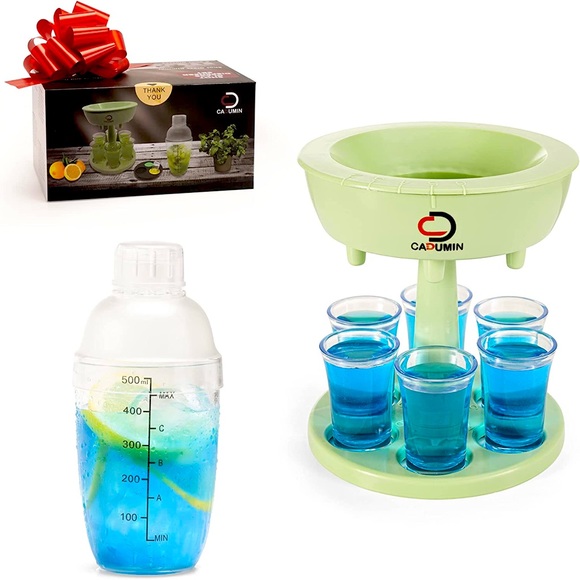 Other - CADUMIN Shot Glass Dispenser and Holder - 6 Shot Glass NEW!!!